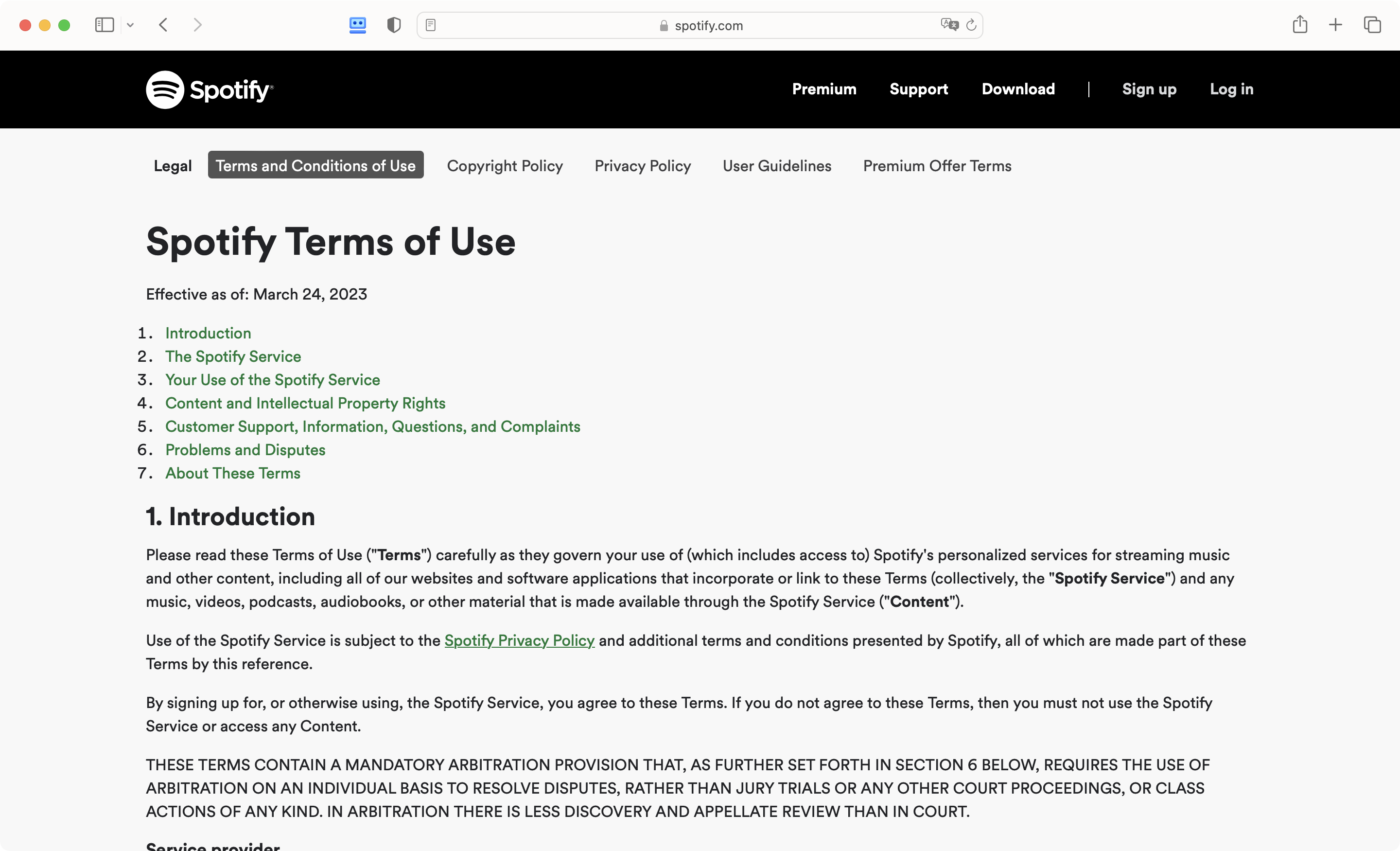 Terms
